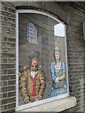 TL8783 : Artworks in the "windows" of Thetford Guildhall by Adrian S Pye