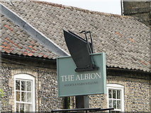 TL8783 : Sign for The Albion public house by Adrian S Pye
