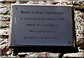 Bwlch Cutting Improvement 1994 plaque, Bwlch, Powys