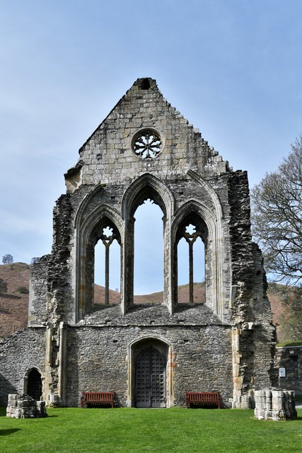 Valle Crucis Abbey: Western front © Michael Garlick :: Geograph Britain ...