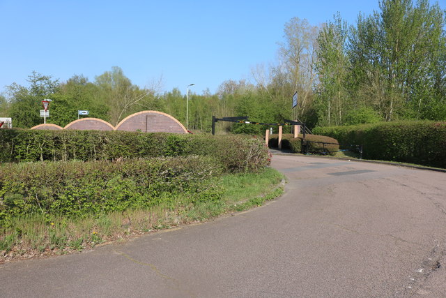 The car park in Broxbourne Riverside park