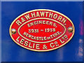 SD5029 : Hawthorn Leslie Maker's Plate by David Dixon