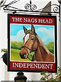 TQ2879 : The Nag's Head sign by Oast House Archive
