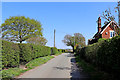 Rushey Lane in Shropshire north-west of Patshull Hall