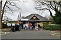 Conwy, Morfa Bach Car Park: Tourist orientated shop and toilets