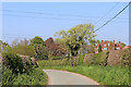 Patshull Road south-west of Boningale in Shropshire