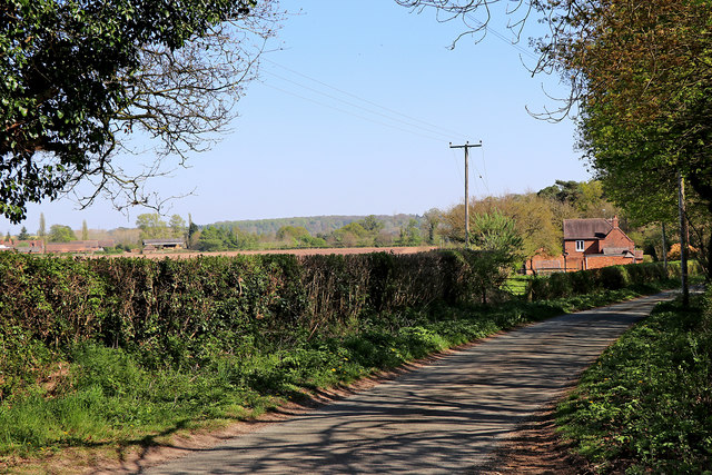 Rushey Lane near Patshull Hall in... © Roger D Kidd cc-by-sa/2.0 ...