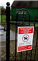 ST1597 : Public Space Protection Dogs Order notice,  St David's Road, Pengam by Jaggery