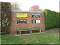 Sponsors  wall  at  Wombleton  Playing  Field