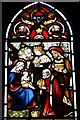 SJ7474 : Lower Peover, St. Oswald's Church: Stained glass window (detail) 5 by Michael Garlick