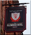 Sign for the Glenbuck Hotel, Anfield