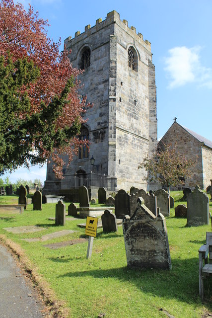 Tower of St Cynfarch and signage