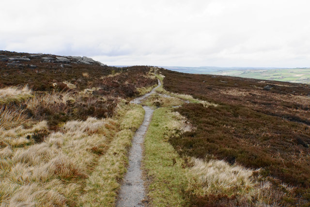 Path by White Holme Drain © Bill Boaden :: Geograph Britain and Ireland