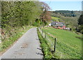 Public footpath on the lane to Troedyrhiw, Cwmduad