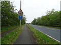 Path beside Northway (A59)