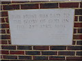 TQ1864 : Chessington Methodist Church: foundation stone by Basher Eyre