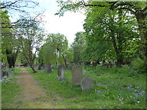 TQ0371 : St Mary, Staines: churchyard (a) by Basher Eyre