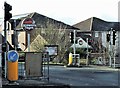 Street furniture at junction of Sedlescombe Road North and John McAdam Way