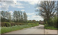 Road past Lower Severalls Farm