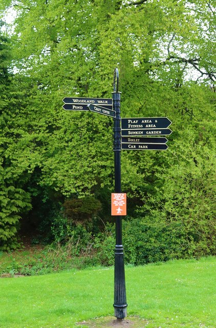 Signpost in Letham Glen