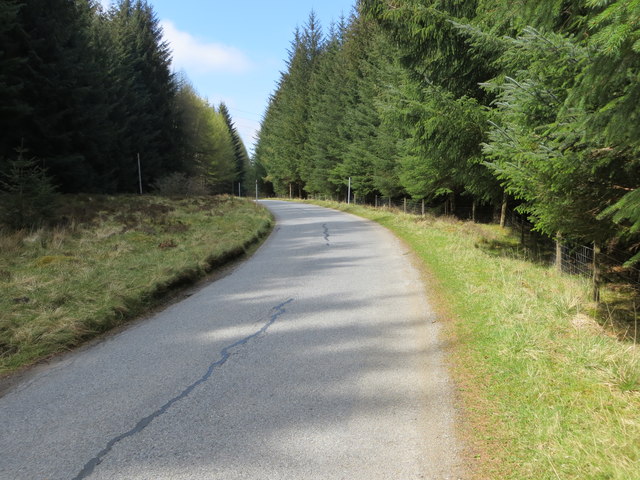 Road near to Loch Kinardochy
