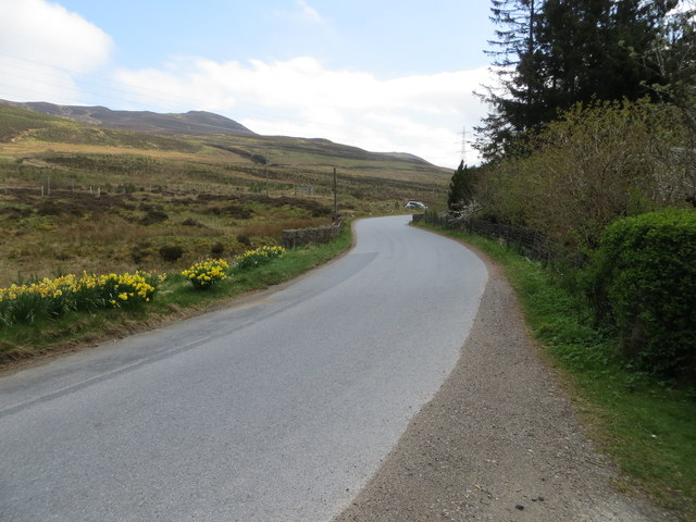 Road (B846) at White Bridge