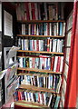 Inside the former village phonebox, Llangrove, Herefordshire 