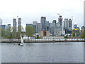 Millwall Outer Dock - with Docklands skyscape