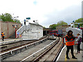 TQ3778 : Train entering Mudchute DLR station by Stephen Craven