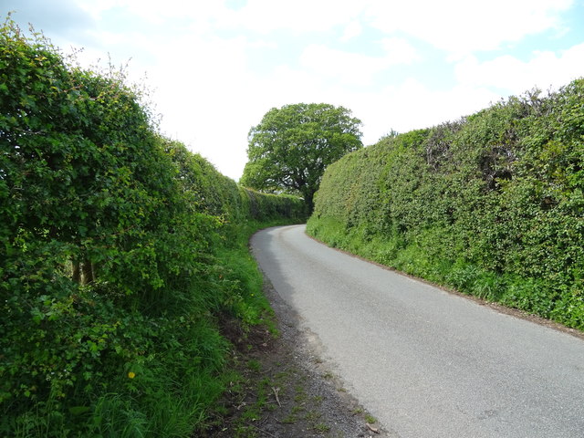 Minor road, Duckington © JThomas :: Geograph Britain and Ireland