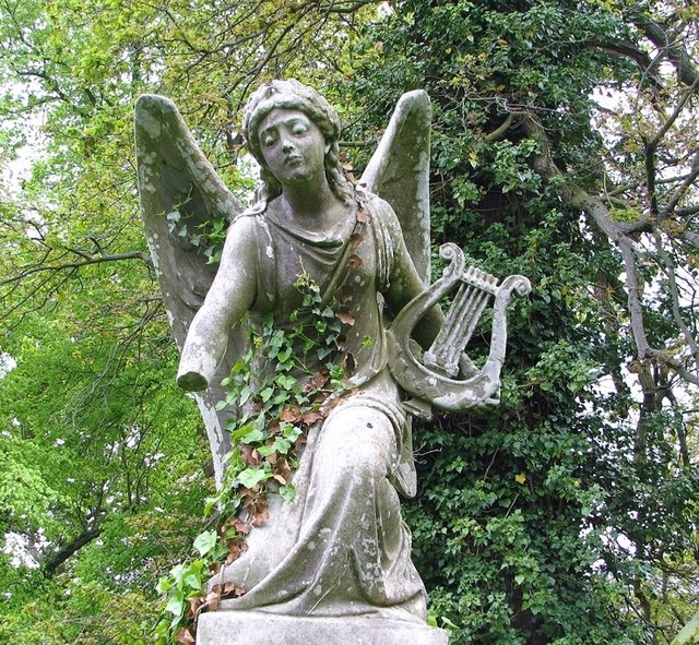 Memorial for Beryl Cushion - angel