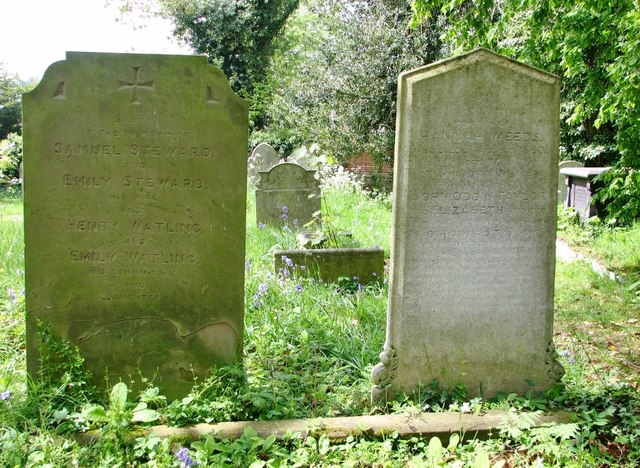 The grave of Hannah Weeds