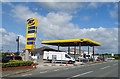 Service station on Barton Road (A534)