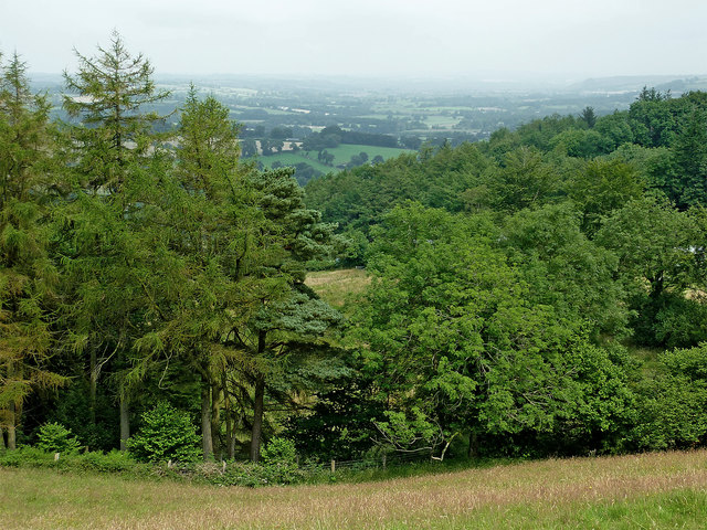 Forest and farmland south-west of... © Roger D Kidd cc-by-sa/2.0 ...