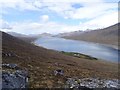 NH2564 : View along Loch Fannich by Richard Webb