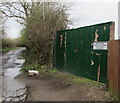 ST2682 : Groes Farm entrance gates, Church Lane, Marshfield by Jaggery