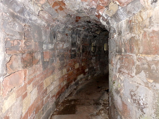 Carlisle Castle, inside the halfmoon battery
