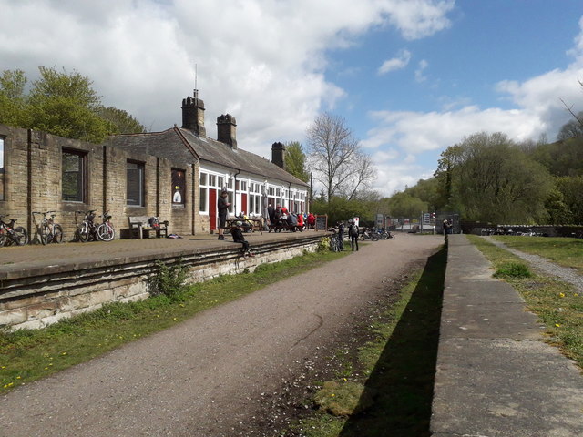Millers Dale: café in the former station