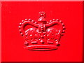 ST3959 : A crown in pillar box red by Neil Owen