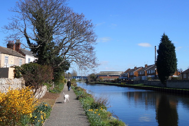 Goole and Knottingley canal and "Freda's Garden"
