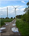 TQ9621 : Turbine, Little Cheyne Court Wind Farm by Simon Carey