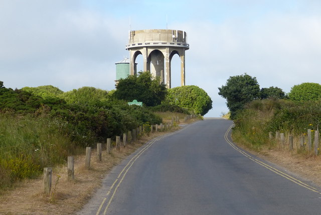 York Road towards the Southwold water towers