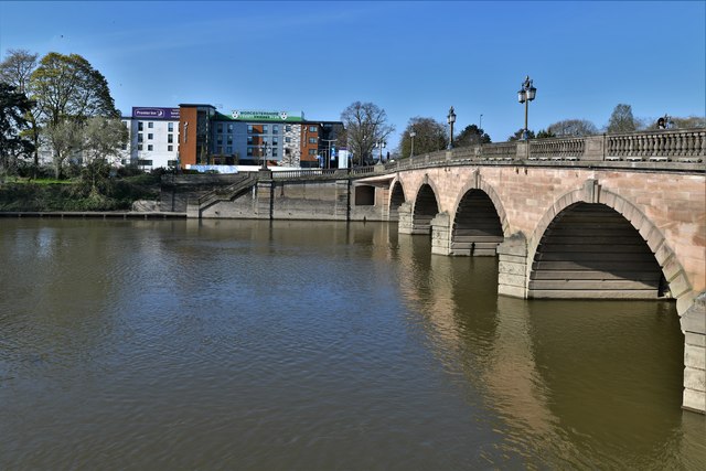 Worcester Bridge over the River Severn