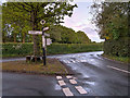 SJ8177 : Rural Road Junction, Great Warford by David Dixon