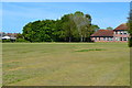 School field beside footpath, Ashley