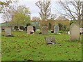 Headstones in the cemetery