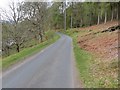 Glen Lyon - Road beside River Lyon heading towards Bridge of Balgie