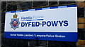 Lampeter Police Station name sign