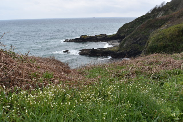 May's Rock and Little Perlea from the South West Coast Path