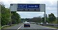 M8 gantry sign near  Junction 29